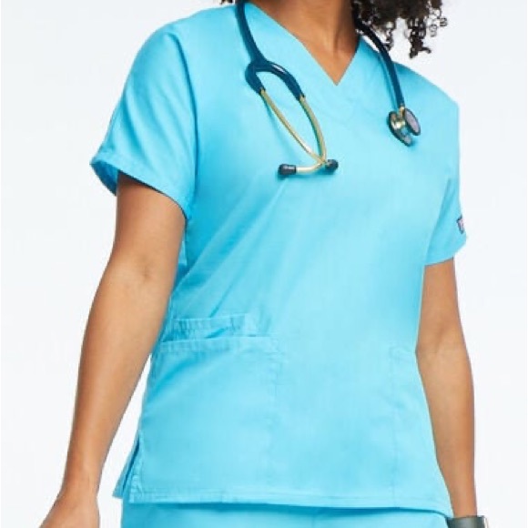 BRAND NEW Scrub Top, Size Large, Dark Purple, Women’s - Picture 8 of 8